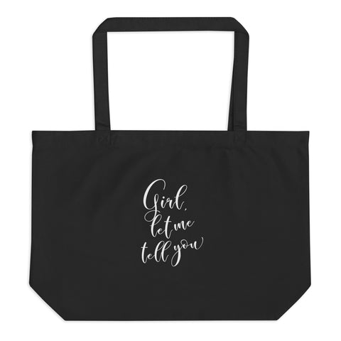 Large organic tote bag