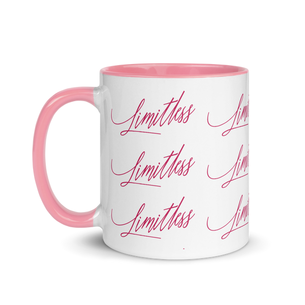 Pink and White Limitless Mug