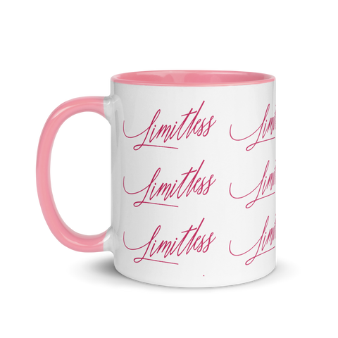 Pink and White Limitless Mug